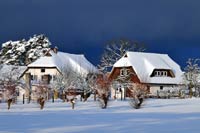 Winter im Boddendorf - Bild vergrößern ...